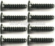 FeiYue FY-11 Spare Parts-56-05 XLF1008 2.5X12PM Screws(8pcs),FY11 FY-11 RC Racing Car Truck Spare parts Accessories,1:12 4WD High Speed RC Buggy Parts