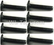 FeiYue FY-11 Spare Parts-56-08 XLF-1011 2.6X12PM Screws(8pcs),FY11 FY-11 RC Racing Car Truck Spare parts Accessories,1:12 4WD High Speed RC Buggy Parts