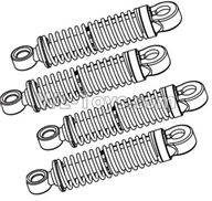 FeiYue FY15 FY-15 Front Shock Absorber Parts(4pcs)-FY-BZ03,FeiYue FY15 Parts,FeiYue FY-15 Parts