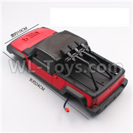 HB 1:14 RC Car Spare Parts-01 RC Car shell cover,car conopy-Red,HB Toys 666-1501 1502 1503 1504 RC Truck Car Spare Parts Accessories,HB Toys 1:14 Replacement Spare Parts