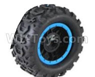 HB 1:14 RC Car Spare Parts-07-01 Whole Wheel Unit-Diameter-about 9.5cm-Blue(1pcs),HB Toys 666-1501 1502 1503 1504 RC Truck Car Spare Parts Accessories,HB Toys 1:14 Replacement Spare Parts