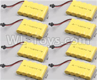 HB 1:14 RC Car Spare Parts-09-03 6V 2000mAh Battery with SM Plug(8pcs),HB Toys 666-1501 1502 1503 1504 RC Truck Car Spare Parts Accessories,HB Toys 1:14 Replacement Spare Parts