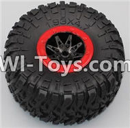 HB P1001 Car Parts-06-01 Whole wheel unit(1 set)-Red,HB P1001 RC 4WD Rock Crawler Spare parts Accessories,HB 1:10 4WD High Speed Buggy Parts