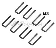 HG P407 W007 M3 U-Shape Ring(8pcs),HG P407 RC Truck Spare parts Accessories,HG P407 1:10 RC Car Parts
