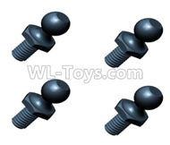 HG P407 W024 Ball stud(4pcs),HG P407 RC Truck Spare parts Accessories,HG P407 1:10 RC Car Parts