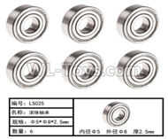 HG P407 LS025 Ball bearing(6pcs)-Φ5xΦ8x2.5mm,HG P407 RC Truck Spare parts Accessories,HG P407 1:10 RC Car Parts