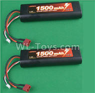 HG P407 B7415 7.4V 1500mAH Battery(2pcs),HG P407 RC Truck Spare parts Accessories,HG P407 1:10 RC Car Parts