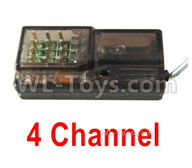HG P408 Parts-4 Channel Receiver(Can only be used for the 4 channel Transmitter)-HG-RX2,HG P408 Kfor Parts,HG P408 Humvee RTR Parts