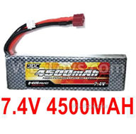 HG P408 Parts-Battery(1pcs)-7.4V 4500MAH 30C LiPo Battery Pack(1pcs)-QDBZ1001,HG P408 Kfor Parts,HG P408 Humvee RTR Parts