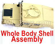 HG P408 Parts-Body shell assembly(Include the Car Shell, Roof)-4ASS-PA060,HG P408 Kfor Parts,HG P408 Humvee RTR Parts