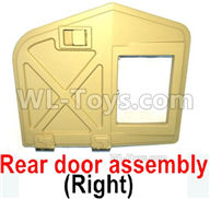 HG P408 Parts-Rear door assembly(Right)-4ASS-PA021,HG P408 Kfor Parts,HG P408 Humvee RTR Parts