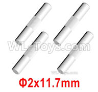HG P408 Parts-Dog bone axis(4pcs)-Φ2x11.7mm-HGHMWJ-002,HG P408 Kfor Parts,HG P408 Humvee RTR Parts