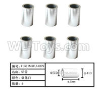 HG P408 Parts-Aluminum tube for the Rear door A(6pcs)-Φ4XΦ3X4.5mm-HGHMWJ-009,HG P408 Kfor Parts,HG P408 Humvee RTR Parts