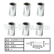 HG P408 Parts-Aluminum tube for the Lower Swing Arm B(6pcs)-Φ4XΦ3X12.2mm-HGHMWJ-015,HG P408 Kfor Parts,HG P408 Humvee RTR Parts