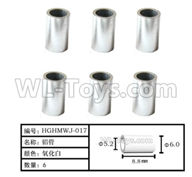 HG P408 Parts-Gear positioning Aluminum tube(6pcs)-Φ6XΦ5.2X8.8mm-HGHMWJ-017,HG P408 Kfor Parts,HG P408 Humvee RTR Parts