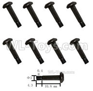HG P408 Parts-Inner-Hexagonal half tooth machine screw-8pcs-Φ3x10.8x0.4x4.3mm-HG4A-002,HG P408 Kfor Parts,HG P408 Humvee RTR Parts