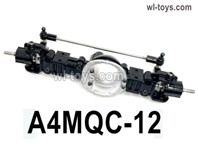 HG P410 Parts A4MQC-12 Front rear Bridge Axle Assembly for 1/10 HengGuan P410 Raptor Pickup RC Car Vehicles Model.
