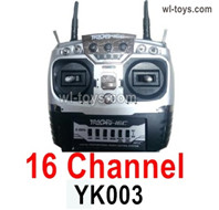 HG P410 Parts YK003 16 Channel Transmitter,Remote control for 1/10 HengGuan P410 Raptor Pickup RC Car Vehicles Model.It can only be used for the 16 channel Receiver board.