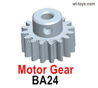 HG P410 Parts BA24 Motor Gear,Copper Motor gear for 1/10 HengGuan P410 Raptor Pickup RC Car Vehicles Model.