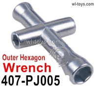 HG P410 Parts 407-PJ005 Outer Hexagon Wrench For the for P410 Pickup Car Wheels.