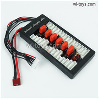 HG P410 Parts ParaBoard,Parallel charging Board with T Plug,Upgrade 1-to-6 Conversion board.WE0021 for 1/10 HengGuan P410 Raptor Pickup RC Car Vehicles Model.