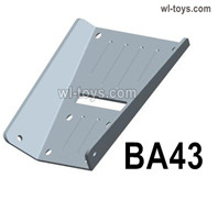 HG P410 Parts BA43 chassis guard for 1/10 HengGuan P410 Raptor Pickup RC Car Vehicles Model.2mm thick,oxidized after sandblasting.