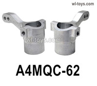 HG P410 Parts A4MQC-62 Upgrade Aluminum alloy Steering knuckle L/R for 1/10 HengGuan P410 Raptor Pickup RC Car Vehicles Model.