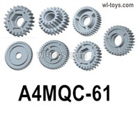 HG P410 Parts A4MQC-61 Plastic gear set for 1/10 HengGuan P410 Raptor Pickup RC Car Vehicles Model.