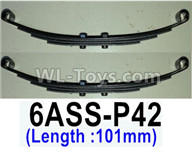 HG P602 Parts-Cushioning steel plate assembly 2 (Length：101mm),2pcs,6ASS-P42,HG P602 1/12 Parts