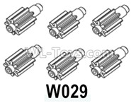 HG P602 Parts-Differential planet teeth-6pcs,W029,HG P602 1/12 Parts