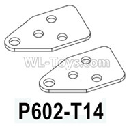HG P602 Parts-Front leaf spring positioning piece-P602-T14,Total 2pcs,HG P602 1/12 Parts