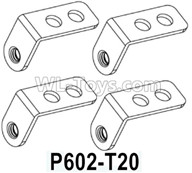HG P602 Parts-Mounting rearview mirror fixing plate-P602-T20,Total 4pcs,HG P602 1/12 Parts