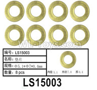 HG P602 Parts-LS15003,Copper Gasket,Total 8pcs,Φ5.1x7x0.4mm,HG P602 1/12 Parts
