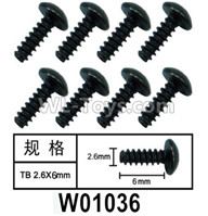HG P602 Parts-W01036 Screws-Hexagon socket TB screws,HG P602 1/12 Parts