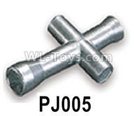 HG P602 Parts-PJ005 Cross hexagon tube (small),HG P602 1/12 Parts