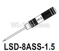 HG P602 Parts-LSD-8ASS-1.5,Hexagon screwdriver 1.5mm,HG P602 1/12 Parts