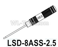 HG P602 Parts-LSD-8ASS-2.5,Hexagon screwdriver 2.5mm,HG P602 1/12 Parts