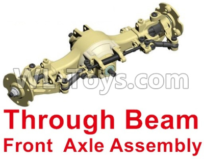HG P803A 8ASS-P0017 Parts.Through Beam Front Axle unit.Green or Yellow color.HG RC Models HEMTT 8X8 M983 US Army Military Vehicle Spare Accessories.