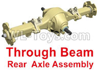 HG P803A 8ASS-P0018 Parts.Through Beam Rear Axle unit.Green or Yellow color.HG RC Models HEMTT 8X8 M983 US Army Military Vehicle Spare Accessories.