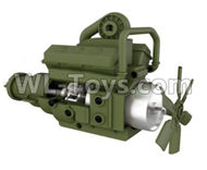 HG P803A 8ASS-P0003 Parts.Transmission gearbox unit.Green.HG RC Models HEMTT 8X8 M983 US Army Military Vehicle Spare Accessories.