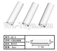 HG P803A DX-3 Parts.Planetary sleeve tube. Total 3pcs. The size is 3.1X11.5mm.HG RC Models HEMTT 8X8 M983 US Army Military Vehicle Spare Accessories.