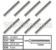 HG P803A G10501 Parts.Hexagon TB screw. (8pcs)-2X10mm.HG RC Models HEMTT 8X8 M983 US Army Military Vehicle Spare Accessories.