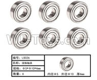 HG P803A LS026 Parts.Ball Bearing.(6pcs)-Φ5XΦ10X4mm.HG RC Models HEMTT 8X8 M983 US Army Military Vehicle Spare Accessories.
