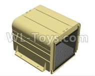 HG P803A 8ASS-P0011 Parts.Engine cover. Green or Yellow.HG RC Models HEMTT 8X8 M983 US Army Military Vehicle Spare Accessories.