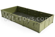 HG P803A 8ASS-P0010 Parts.Truck Body unit. (Green).HG RC Models HEMTT 8X8 M983 US Army Military Vehicle Spare Accessories.