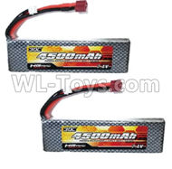 HG P803A QDBZ1001 Parts.7.4V 4500MAH Lipo Battery Packs Parts.7.4V 4500MAH lI-Poli 30C Pack(2pcs).HG RC Models HEMTT 8X8 M983 US Army Military Vehicle Spare Accessories.