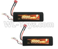 HG P803A G10404 Parts. 7.4V 3000MAH LIPO Battery Packs Parts. 7.4V 3000MAH lI-Poli Pack(2pcs)