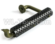 HG P803A 8012-P0002 Parts.Exhaust pipe Parts.HG RC Models HEMTT 8X8 M983 US Army Military Vehicle Spare Accessories.