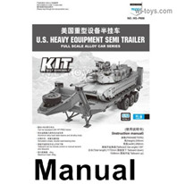 HG P806 Parts Manual,Instruction for the HG P806 Semi Trailer in English,HG P806 TRASPED Semi Trailer Parts,HG P806 1/12 Truck Parts