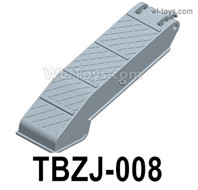 HG P806 Parts Left tail plate assembly. TBZJ-008. Two Colors you can choose. Yellow or Green.HG P806 TRASPED Semi Trailer Parts,HG P806 1/12 Truck Parts